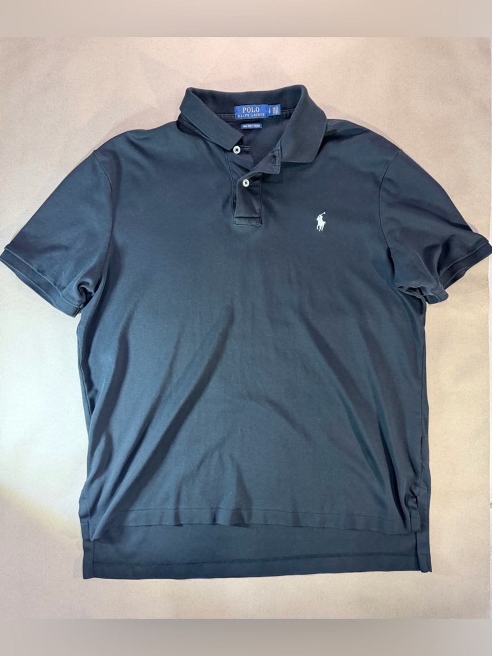 Polo Ralph Lauren Pima Soft Touch Polo – Men’s L Black Classic Fit